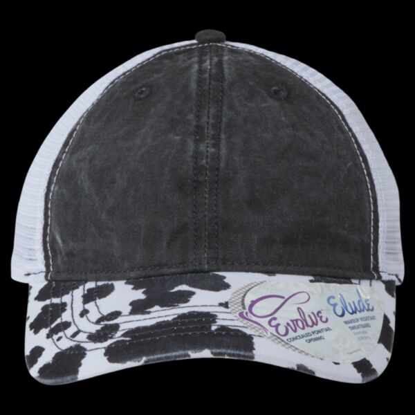Women's Printed Bill with Mesh Back Cap Thumbnail