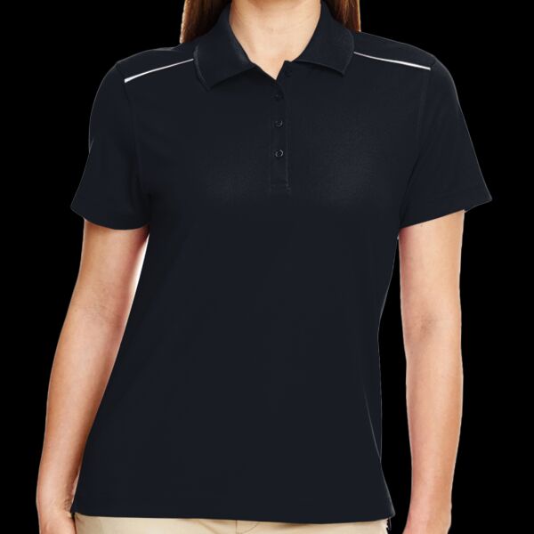 Women's Radiant Performance Piqué Polo with Reflective Piping Thumbnail