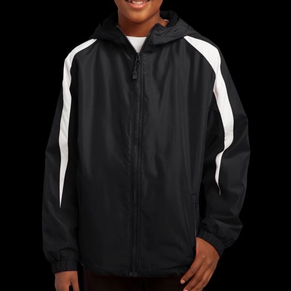 Youth Fleece Lined Colorblock Jacket Thumbnail