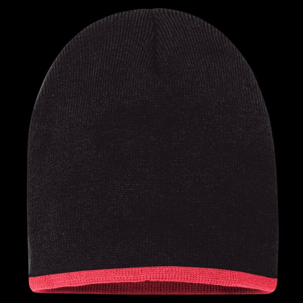 8" Bottom-Striped Beanie Thumbnail