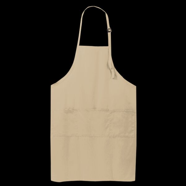 Easy Care Extra Long Bib Apron with Stain Release Thumbnail