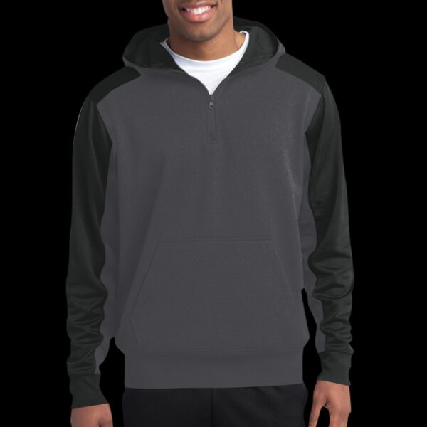 Tech Fleece Colorblock 1/4 Zip Hooded Sweatshirt Thumbnail