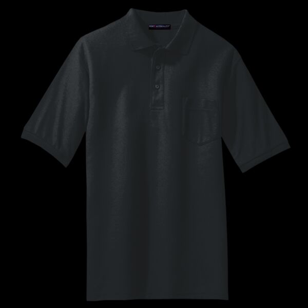 Tall Silk Touch Polo with Pocket Thumbnail