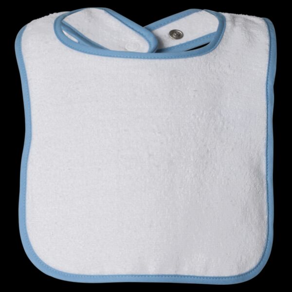Infant Contrast Trim Terry Bib Thumbnail