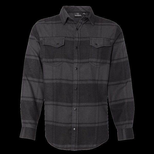 Men's Snap Front Plaid Flannel Shirt Thumbnail