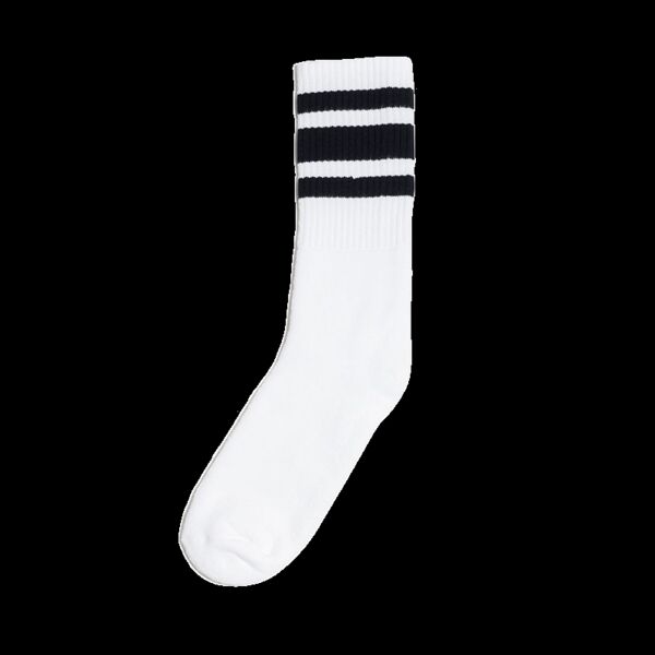 USA-Made Striped Crew Socks Thumbnail
