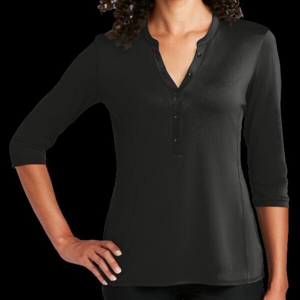 Ladies UV Choice Pique Henley Thumbnail