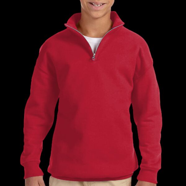 Youth NuBlend ® 1/4 Zip Cadet Collar Sweatshirt Thumbnail