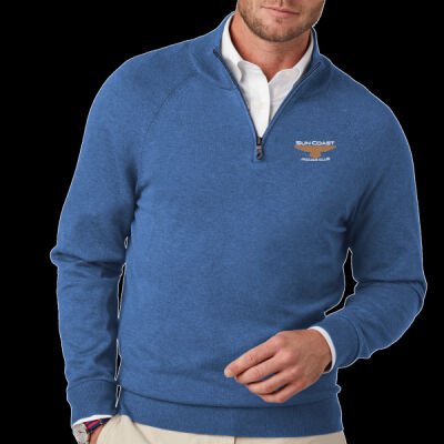SCJC Mens 1/4 Zip Cotton Stretch Sweater Thumbnail